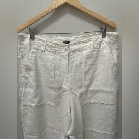 NWT! J.Crew Seaside cargo pant in linen-TENCEL™ lyocell blend. Size 14. $98 - Picture 3 of 7